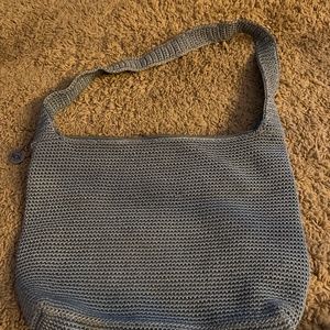 Denim blue colored purse